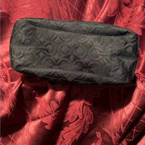 Coach Signature Black Canvas Shoulder Bag Purse - Picture 6 of 9